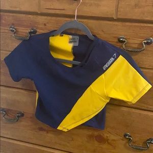 Gymshark Two-Toned Asymmetrical Crop Top NWOT